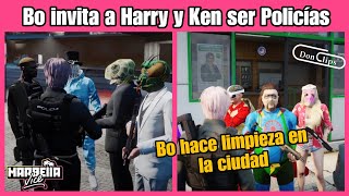 Bo invita a Harry Nexxuz Ken Almejita ser Policías para hacer LIMPIEZA en la CIUDAD Marbella [upl. by Ricarda665]