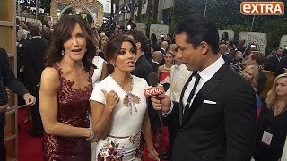 Desperate Housewives Reunion Our Eva Longoria Interview Gets Crashed by Felicity Huffman [upl. by Itsim855]