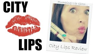 City Lips Plumping Lip Gloss Review [upl. by Heer]