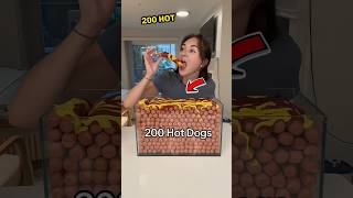 200 Hot Dogs Eaten for Viral Fame 🌭🔥shorts [upl. by Freudberg859]