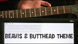 Beavis and Butthead Theme Guitar Chords Lesson amp Tab Tutorial [upl. by Staci]