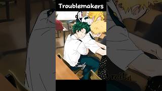 Troublemakers🥦💥❄️🔥anime mha bnha deku bakugou todoroki myheroacademia fyp shorts [upl. by Christine70]