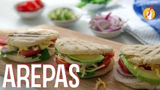 Cómo Hacer AREPAS Rellenas CASERAS  Recetas Fácil  Tenedor Libre [upl. by Meeharb]