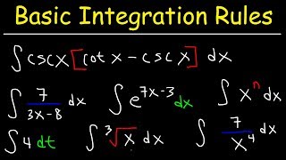 Basic Integration Problems [upl. by Arick634]