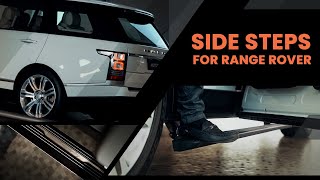 Electric Side Steps Installed in Range Rover  Automatic Deployable Side Steps  Autostarke [upl. by Tserrof674]