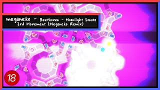 Adofai Custom Lvl 18 meganeko  Moonlight Sonata 3rd Movement clear Map by K amp Ssimille [upl. by Fem902]