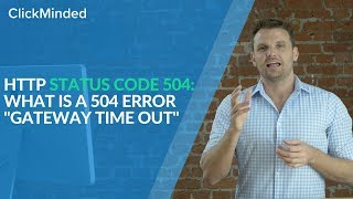 HTTP Status Code 504 What Is a 504 Error quotGateway Time Outquot Response Code [upl. by Solenne]