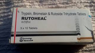 RUTOHEAL tablet RxTrypsin  Bromelain amp trihydrate use amp side effect [upl. by Llehsad]