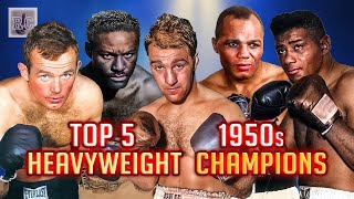 Top 5 Heavyweight Champions in the 1950s  A Brief Chronology of the 1950s Heavyweight Championship [upl. by Ayerf]