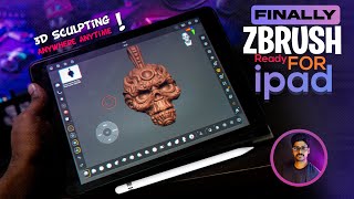 Zbrush For iPad  Ready for 3D Digital sculpting Anywhere Anytime  Tamil [upl. by Llirrem]