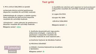 Ordinul 12262012 Ep2 Test grila cu intrebari pentru reatestarea competenţei profesionale AMG [upl. by Anatnas]