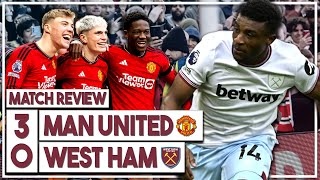 Man Utd 30 West Ham highlights discussed  Garnacho double as Hammers thrashed at Old Trafford [upl. by Jami]