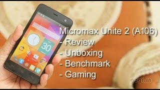 Micromax A106 Unite 2 review  smart phone smart price [upl. by Querida]