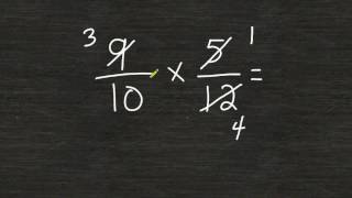 Multiplying Fractions Using Cancellation [upl. by Amata614]