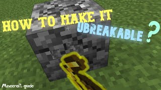 How to make my Item Unbreakable 1165  Minecraft Guide [upl. by Eadith]