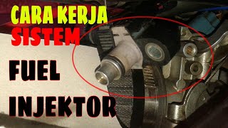 Cara kerja injektor motor  how injector works  vixion old [upl. by Eilrahc]