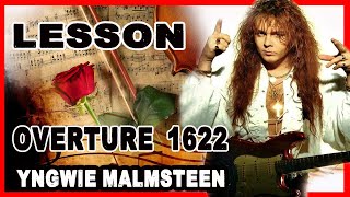 Overture 1622  solo lesson  Yngwie Malmsteen [upl. by Ainattirb]