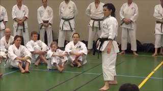 World Champion RIKA USAMI teaches CHATAN YARA KUSANKU kata [upl. by Adnoluy289]