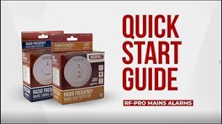 Hispec RF10 Pro MainsPowered Smoke Heat amp CO Alarms  Quick Start Guide [upl. by Notselrahc893]