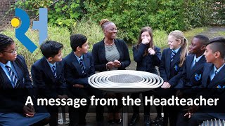 A message from the Headteacher [upl. by Owen226]