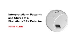 Interpret Alarm Patterns and Chirps of a First AlertBRK Detector [upl. by Aicilaana]