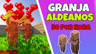 Granja de Aldeanos Fácil y Eficiente Para Minecraft Java y Bedrock 121 [upl. by Asirrak]