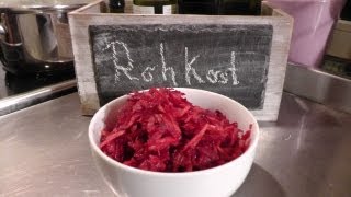 Rote Beete Rohkost Rezept  Der Bio Koch 427 [upl. by Ellehcin378]