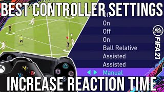 FIFA 21  Best Controller Settings To INCREASE Reaction Time  Give You An ADVANTAGEWINS [upl. by Munniks]