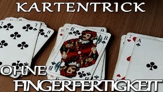 Einfacher AnfängerKartentrick ohne Fingerfertigkeit  Tricks XXL [upl. by Letti586]