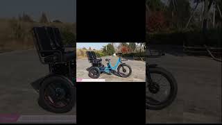 threewheeled electric motorcycle with two sets [upl. by Steep]