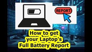 Laptop battery health  How to check battery health  Complete report with one command  Win 1011 [upl. by Einwahs607]