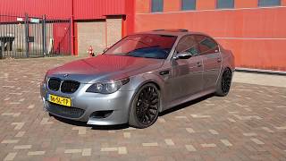 BMW M5 E60 with Eisenmann Exhaust Pure V10 sound  Revs  Accelerations [upl. by Enirehtak]