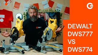 DeWalt DWS777 vs DWS774 Afkortzagen  Gereedschapcentrum [upl. by Assenov965]