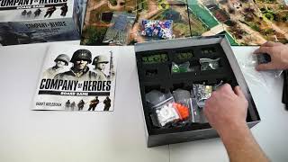 Company of Heroes Board Game 2 Player Review Copy Send Out [upl. by Shyamal]