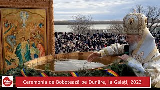 Ceremonia de Bobotează pe Dunăre la Galați 2023 [upl. by Fowkes382]