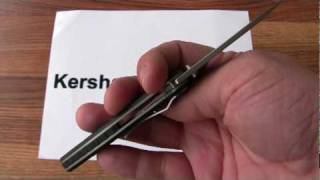 Kershaw Zing Tanto Knife 1735T Demonstration [upl. by Aneerhs]