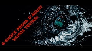 Casio GShock prova dágua Teste de vedação [upl. by Llerod]