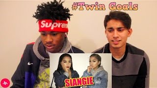 Best SiAngie Twins Musically Compilation  New Musically 2017 REACTION [upl. by Lonier]