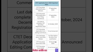 CTET DECEMBER NOTIFICATION 2024 ctet form fillup2024 ctet syllabuseligibilityexamdate trending [upl. by Emyam]