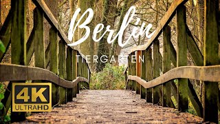 4K Tiergarten giant urban garden in Berlin Germany  Walking Tour [upl. by Jueta]