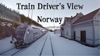 TRAIN DRIVERS VIEW Back over the mountain Ål  Voss [upl. by Brawley]