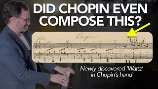 NewlyDiscovered Waltz in Chopins Hand  Ben Laude piano [upl. by Narton948]