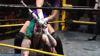 Kathy Butcher VS Randi West First Ever UCW Womens Hardcore Match [upl. by Aicillyhp]