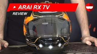 Arai RX 7V Racing Helmet Review amp Unboxing  ChampionHelmetscom [upl. by Eibmab]