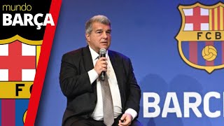 BARÇA El discurso de JOAN LAPORTA en la rueda de prensa de dimisión del Eduard Romeu  FC BARCELONA [upl. by Cordula]