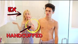 HANDCUFFED TO MY EXGIRLFRIEND FOR 24 HOURS  Brent Rivera [upl. by Sorodoeht]