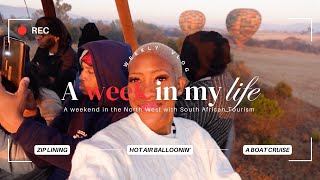 VLOG EXPLORING THE NORTH WEST WITH SA TOURISM THE BEST HOT AIR BALLOON RIDE  TWIGGY MOLI [upl. by Navac199]