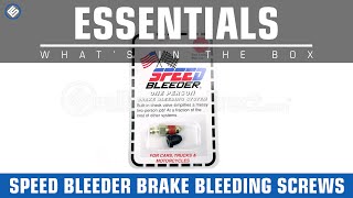 Speed Bleeder Brake Bleeding Screws Whats in the Box [upl. by Doowyah]