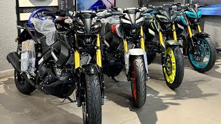 2024 Yamaha MT15 V30 BS6 All Colour Black GreenWhite  Seat Height  Mileage  Price  MT15 [upl. by Ainezey]