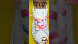 very easy trick Creative ways to tie shoelaces Tie your shoes  shoes shoelacestrendingshorts [upl. by Kielty]